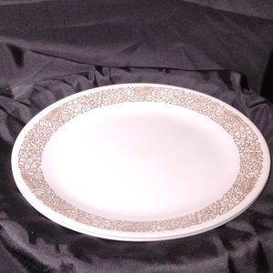 Set of 2 Corelle Woodland Brown pattern dinner plates